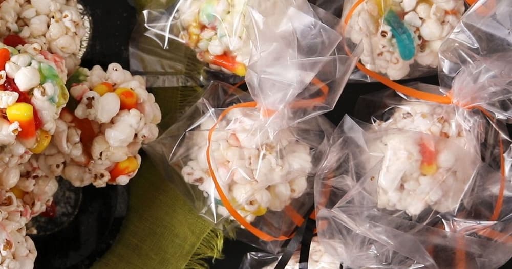 Gummy Worm Popcorn Balls Punchfork