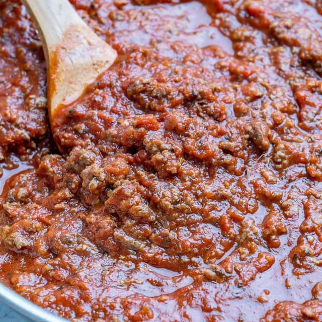 Homemade Spaghetti Meat Sauce Punchfork