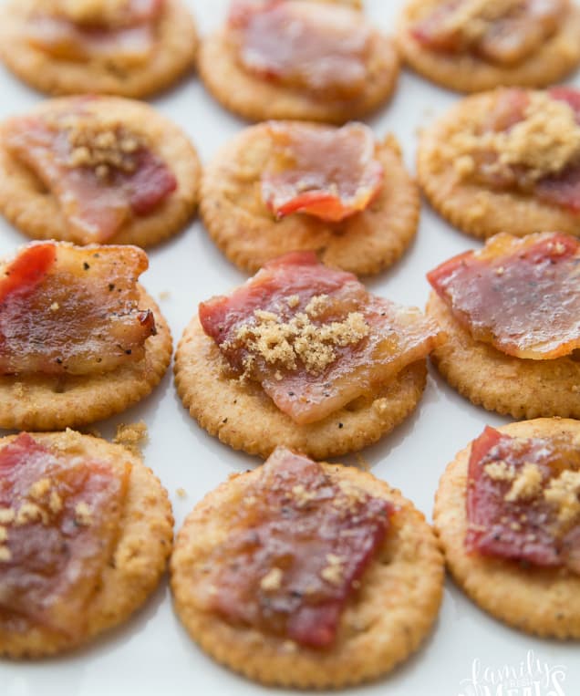 Candied Bacon Cracker Appetizer Punchfork