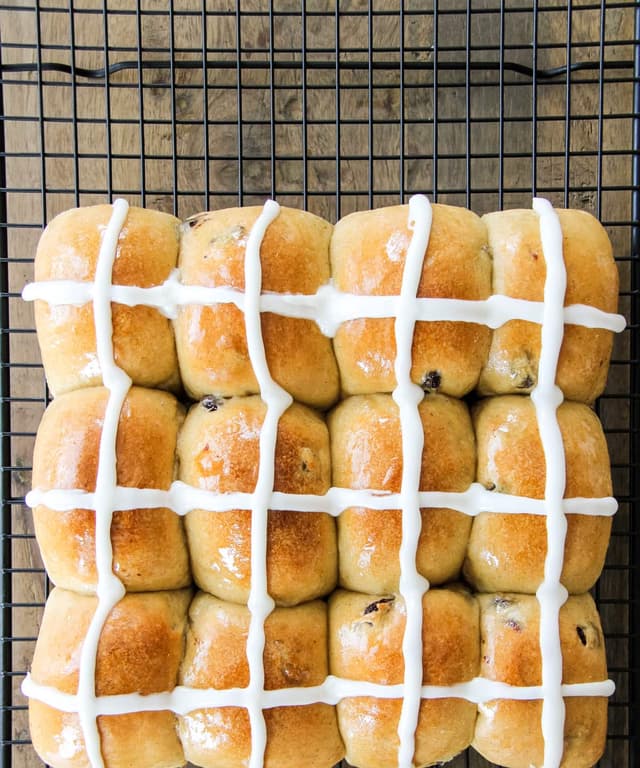 Bread Machine Hot Cross Buns Punchfork