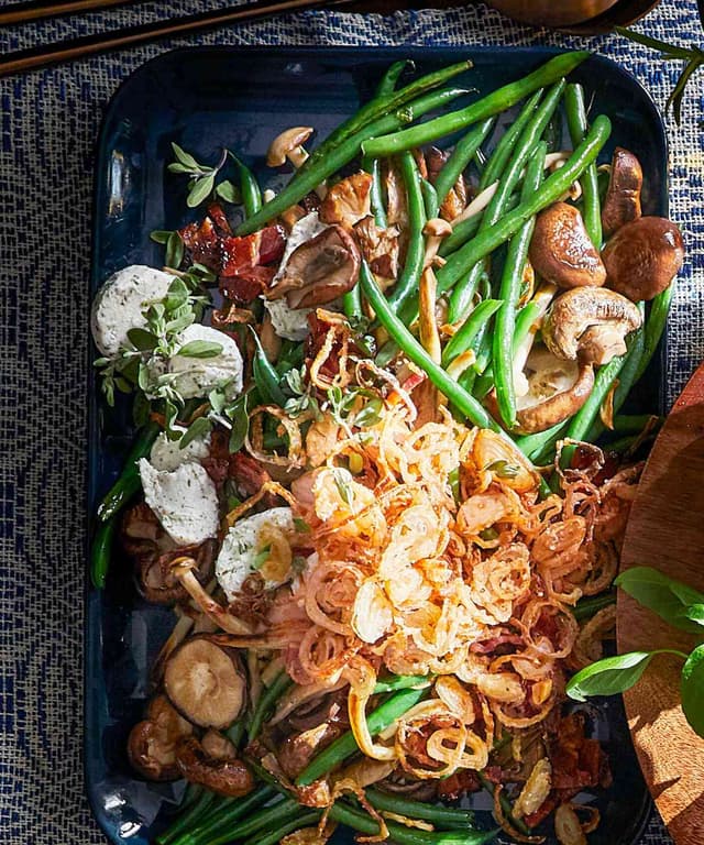 Green Bean and Mushroom Skillet Punchfork