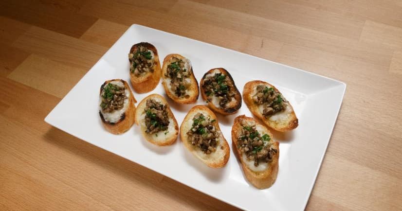 Fontina and Mushroom Crostini | Punchfork