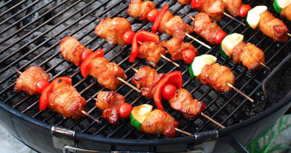 Grilled Pork Belly Kebabs with SweetandSpicy Gochujang Marinade