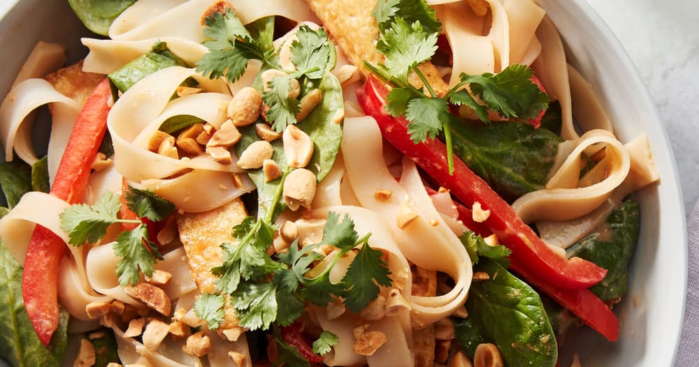 Rice Noodles and Tofu Punchfork