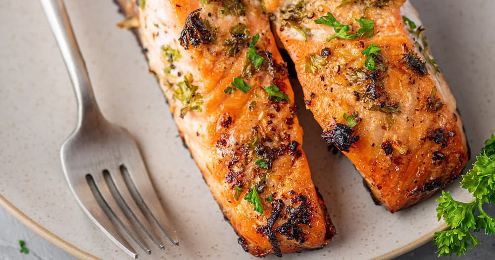Garlic Butter Roasted Salmon Punchfork