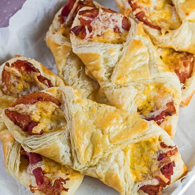 Cheese and Bacon Turnovers Punchfork