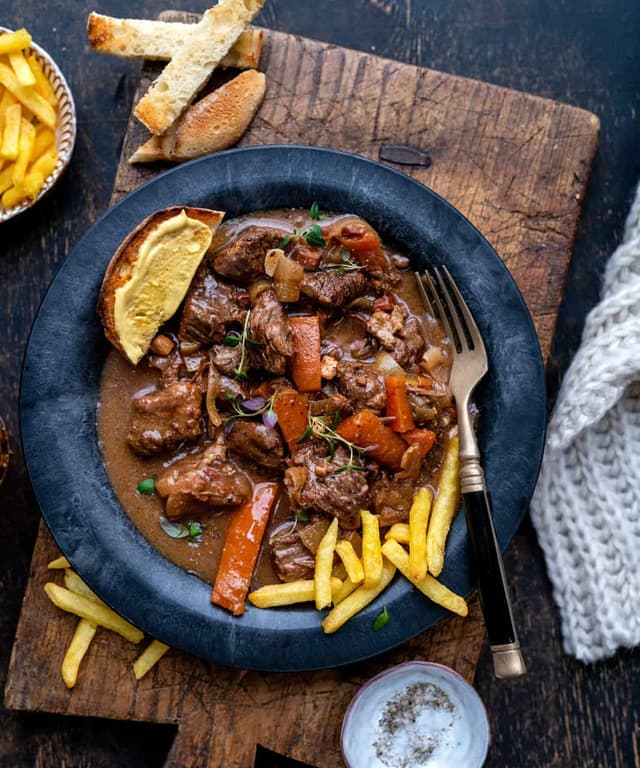 Slow Cooker Beef and Beer Stew Punchfork
