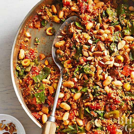 Spanish Couscous and Vegetable Skillet Punchfork