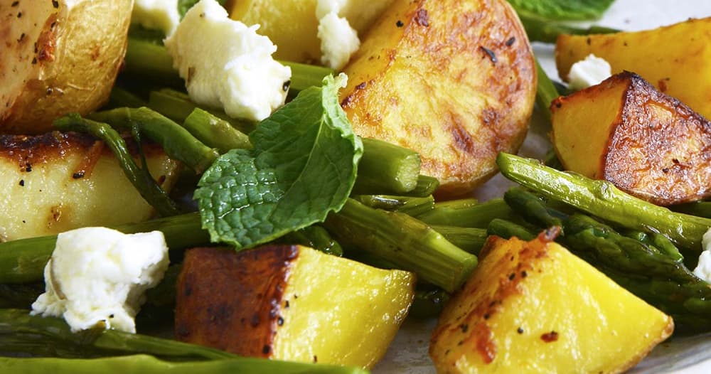 Roasted Potato Asparagus Salad Punchfork