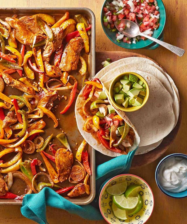 Chicken Fajitas in a Flash Punchfork