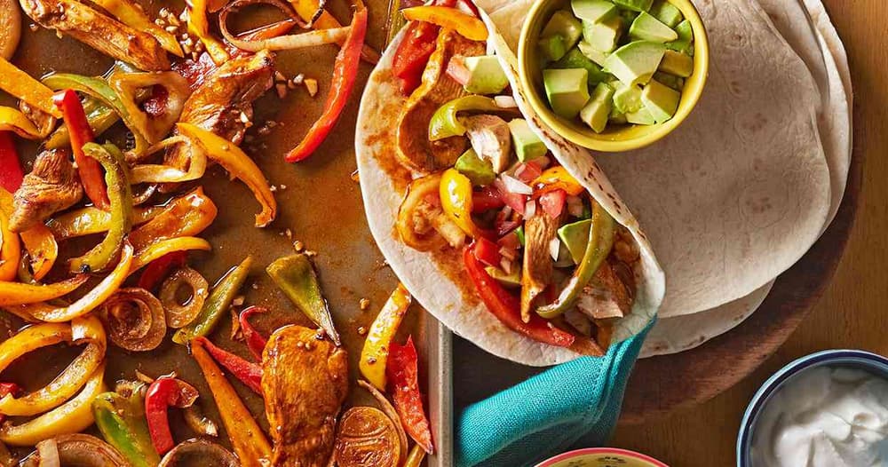 Chicken Fajitas in a Flash Punchfork