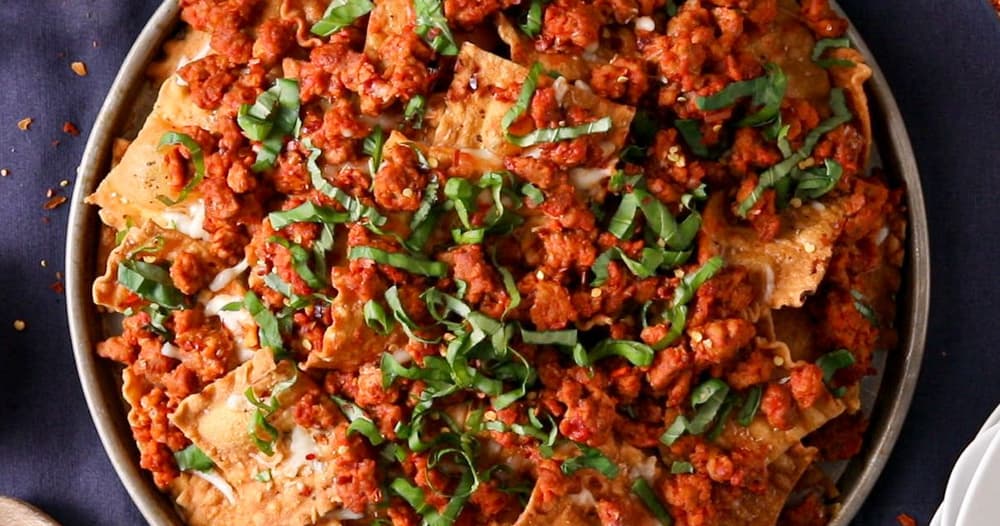 Lasagna Pasta Chip Nachos Punchfork