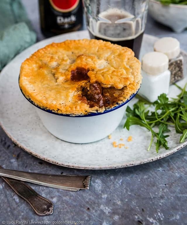 Beef and Mushroom Pot Pies with Thyme Crust Punchfork