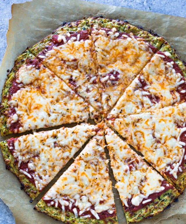 LowCarb Zucchini Crust Pizza Punchfork