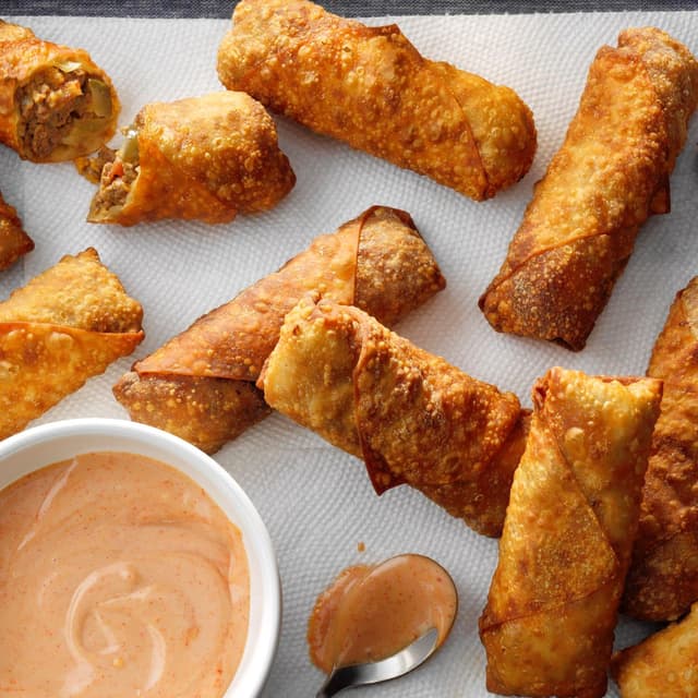 Copycat Cheesecake Factory Cheeseburger Egg Rolls Punchfork