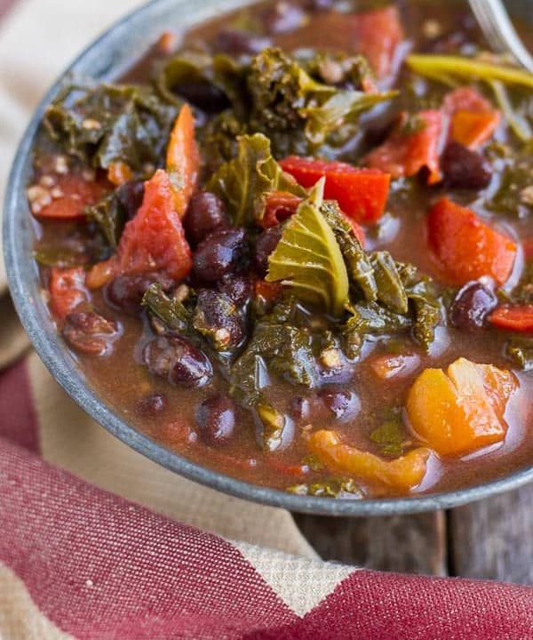Black Bean and Kale Soup Punchfork