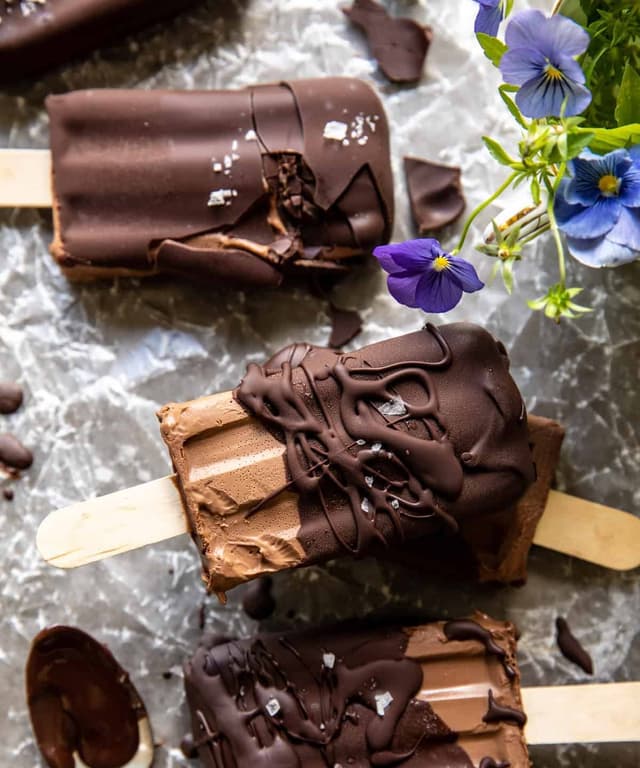 Homemade Creamy Chocolate Fudge Pops Punchfork