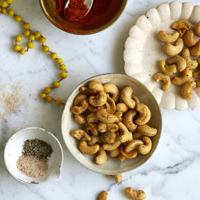 Black SaltandPepper Roasted Cashews Punchfork