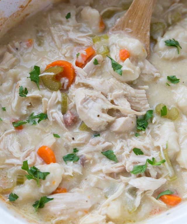 Crockpot Chicken and Dumplings Punchfork