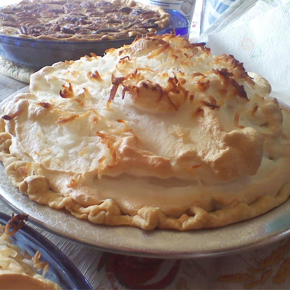 Coconut Marshmallow Cream Meringue Pie Punchfork