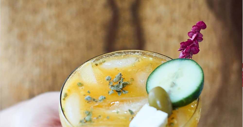 Yellow Tomato Bloody Mary Punchfork