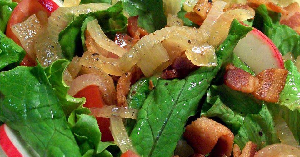 Lettuce with Hot Bacon Dressing Punchfork