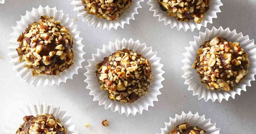 Chocolate Pecan Fudge Balls Punchfork