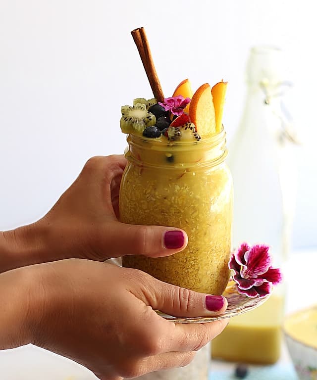 Turmeric and Honey "Golden Milk" Overnight Oats Punchfork