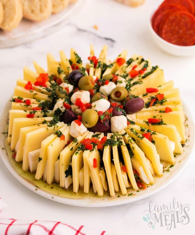 Marinated Cheese Ring Punchfork