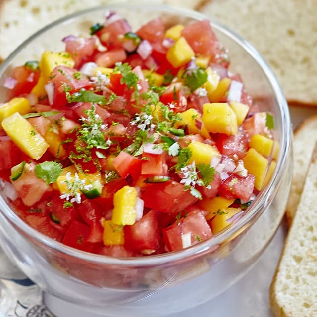 TomatoMango Salsa Punchfork
