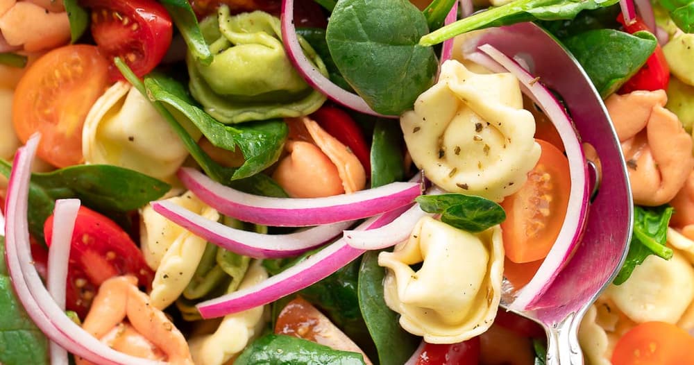 Spinach Tortellini Salad Punchfork