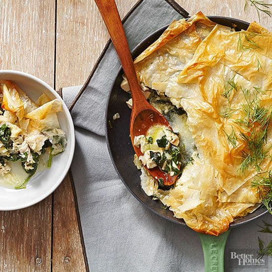Chicken Spanakopita Skillet Punchfork