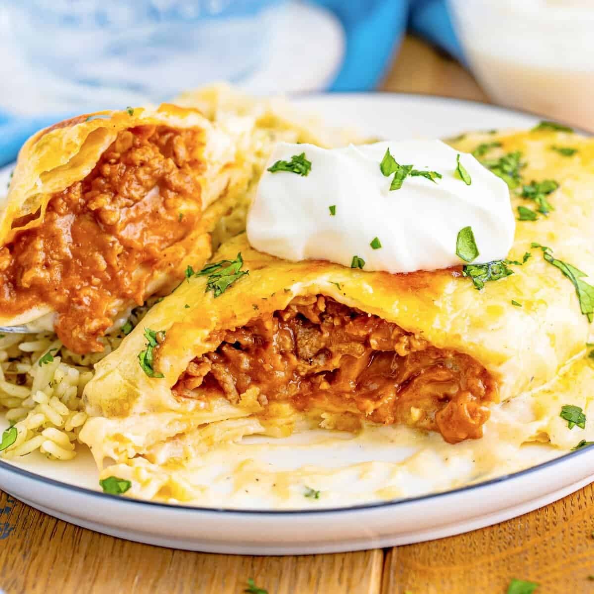 Smothered Beef Burritos Punchfork