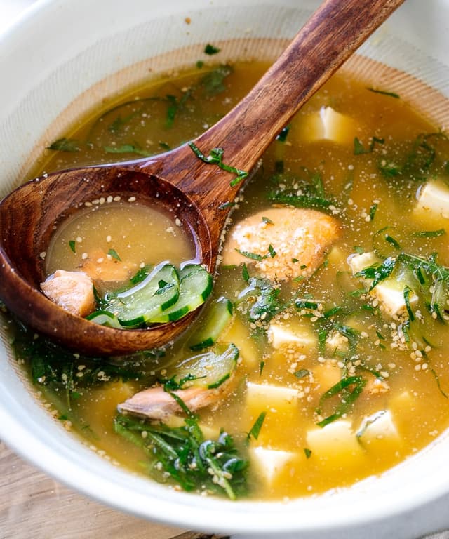 Cold Miso Soup (Hiyajiru) Punchfork