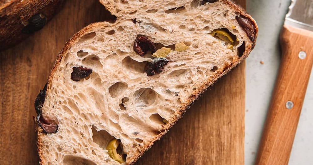 Kalamata and Castelvetrano Olive Sourdough Punchfork