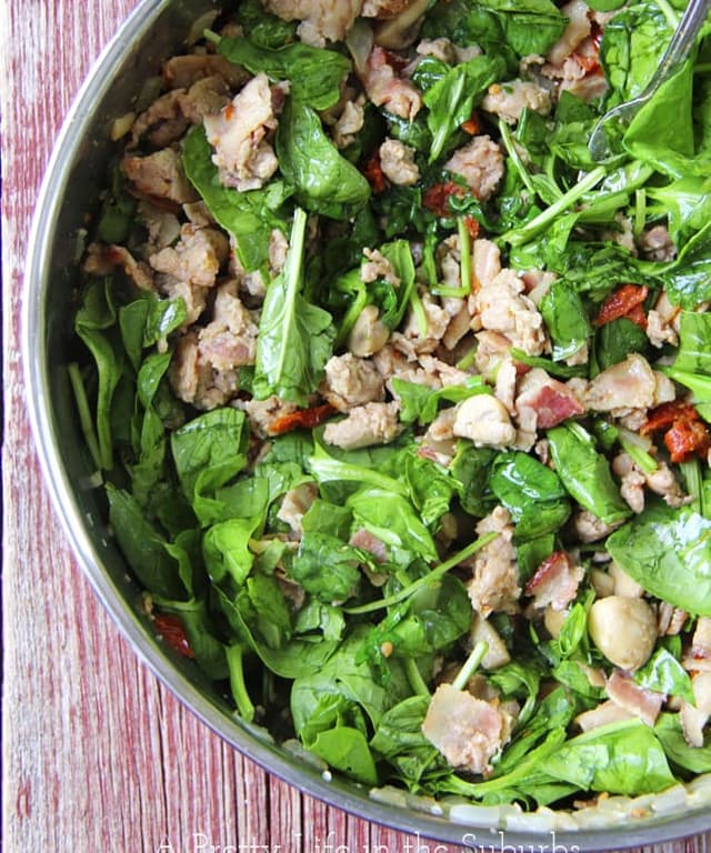 Ground Chicken & Spinach Noodle Bake Punchfork