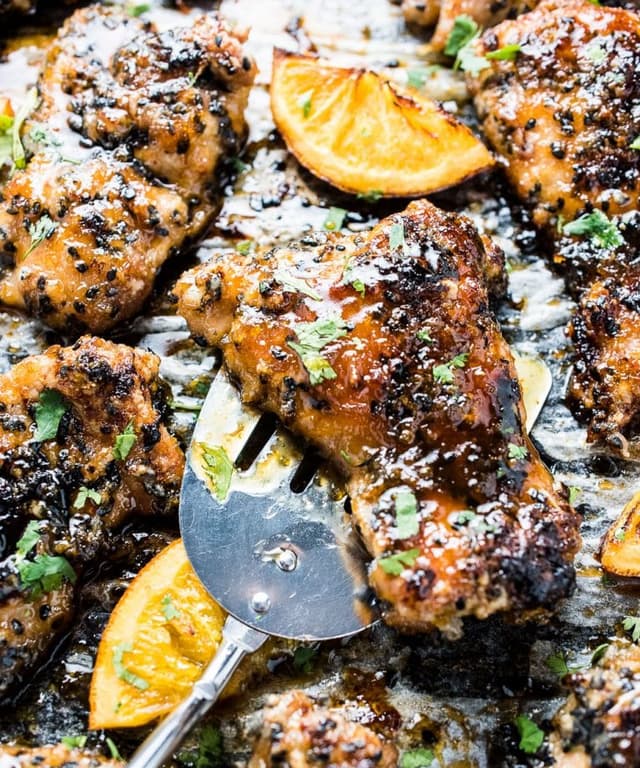 Baked Sesame Orange Chicken Punchfork