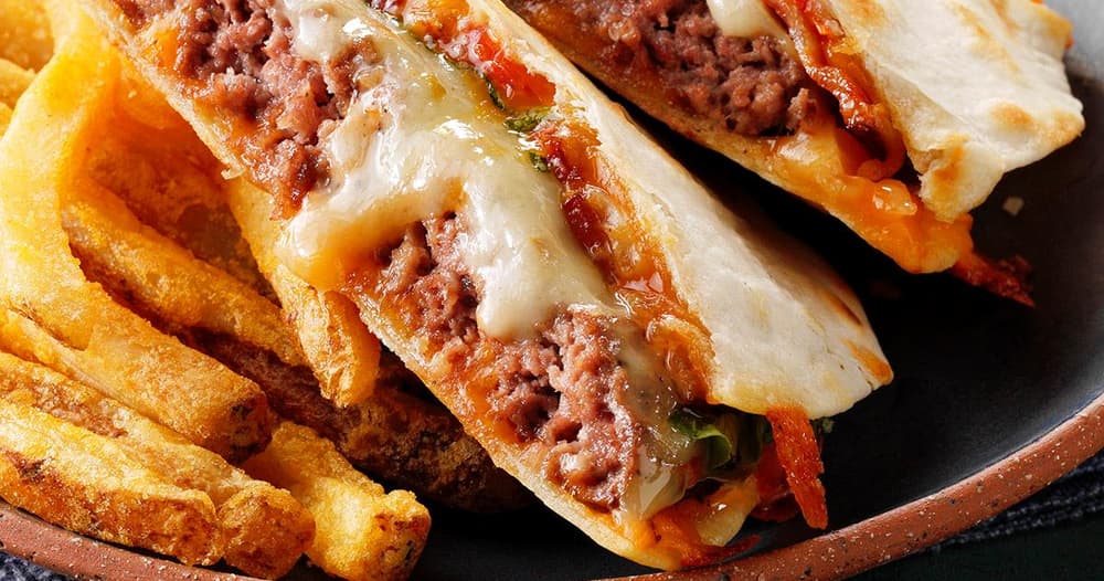 Copycat Applebee's Quesadilla Burger | Punchfork