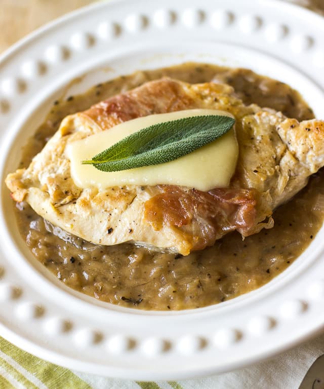 Prosciutto Wrapped Chicken Paillards with Fontina & Sage Punchfork