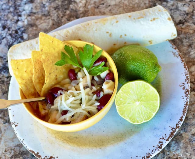 Jerk Chicken Chili Punchfork