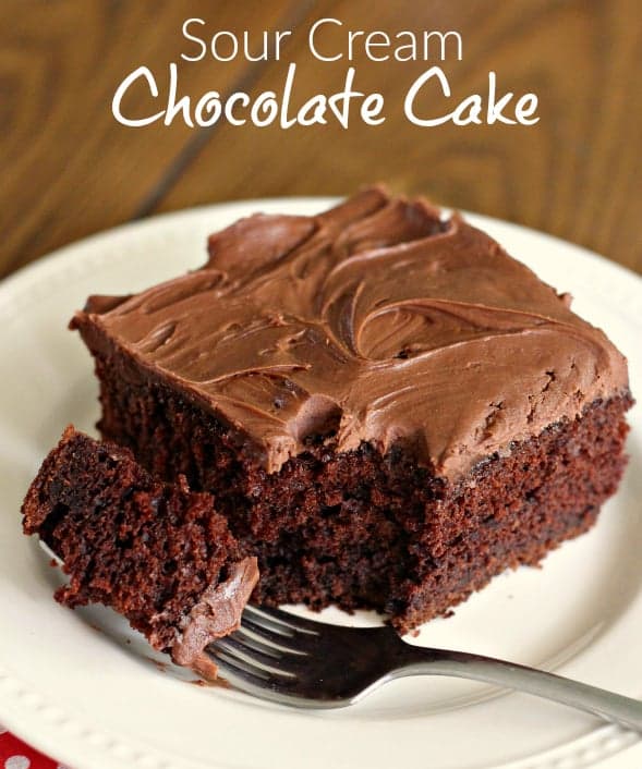 Sour Cream Chocolate Cake Punchfork