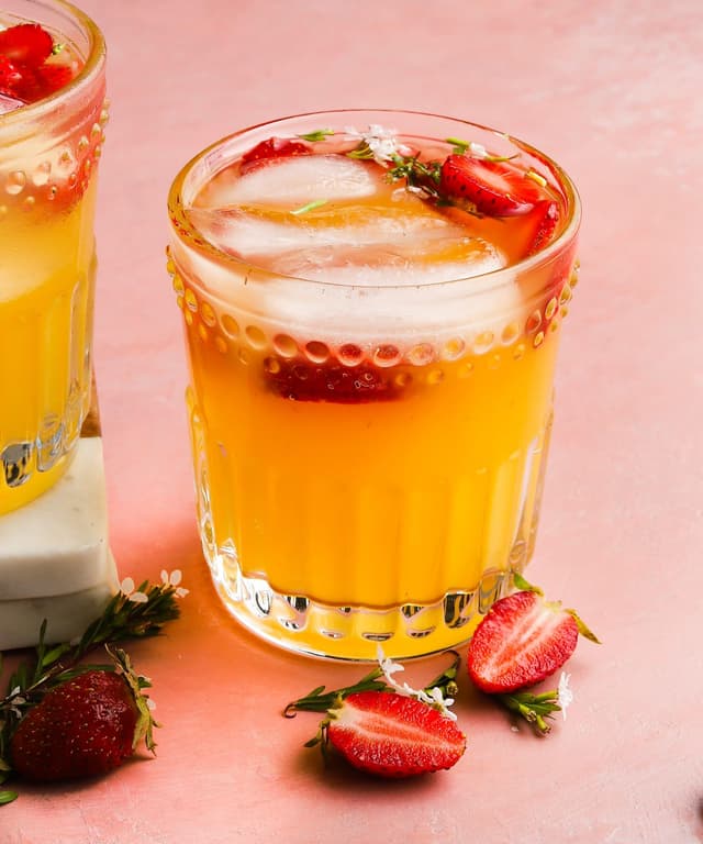 Strawberry, Pineapple & Mango Cocktail Punchfork