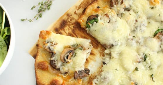 Caramelized Onion and Mushroom Pizza | Punchfork