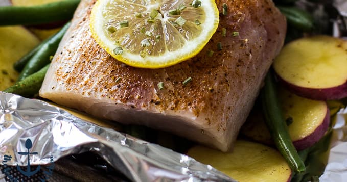 Grilled Mahi Mahi and Vegetables in Foil Packets | Punchfork