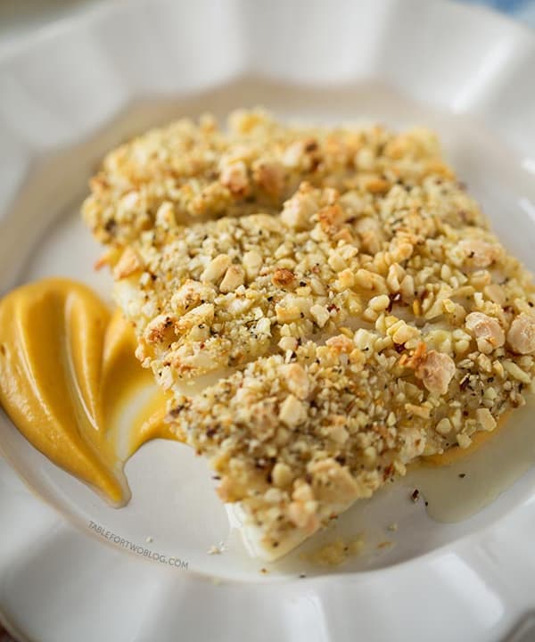 Baked Almond Crusted Halibut Punchfork