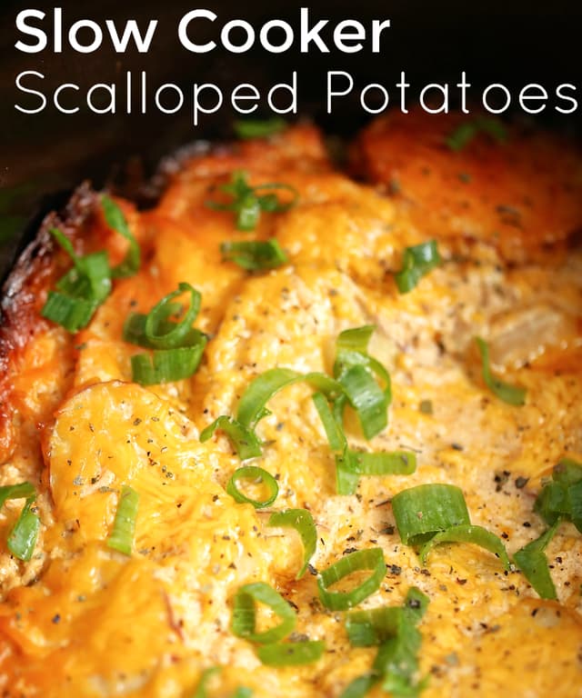Slow Cooker Scalloped Potatoes Punchfork