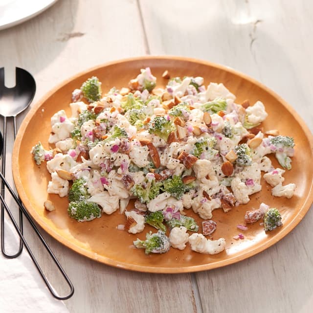 Broccoli and Cauliflower "Coleslaw" Punchfork