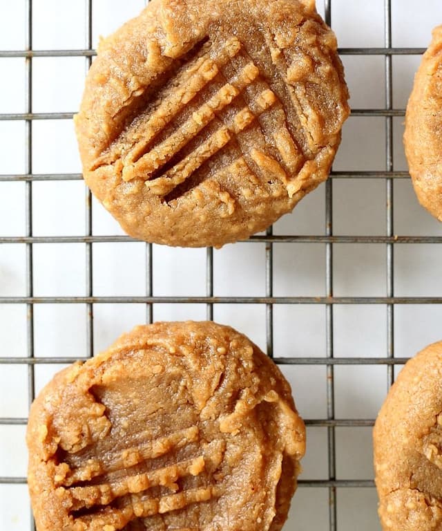 Healthy Chewy Peanut Butter Cookies (Vegan) Punchfork