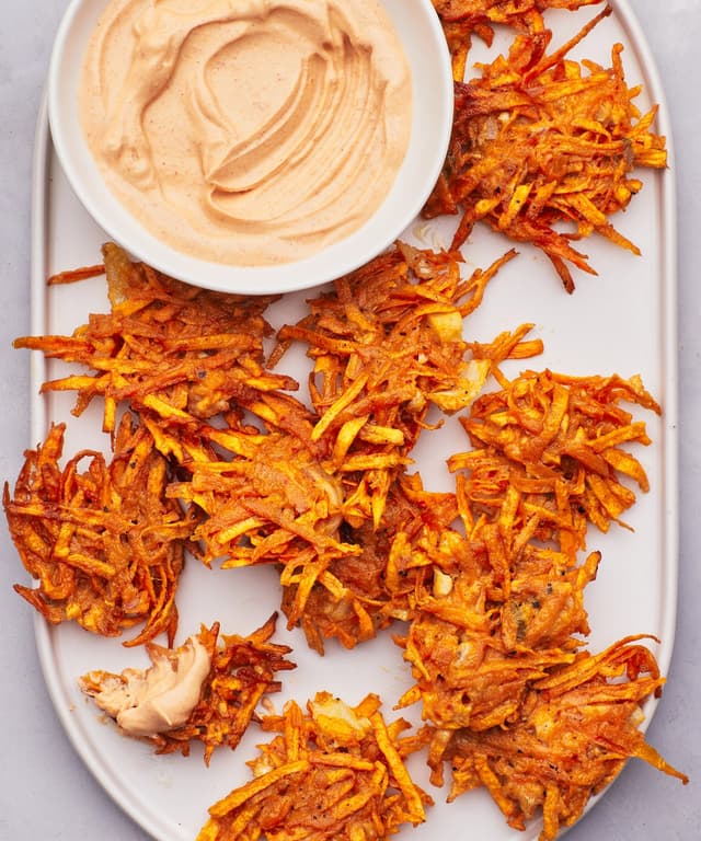 Spicy Kimchisweet Potato Fritters Punchfork