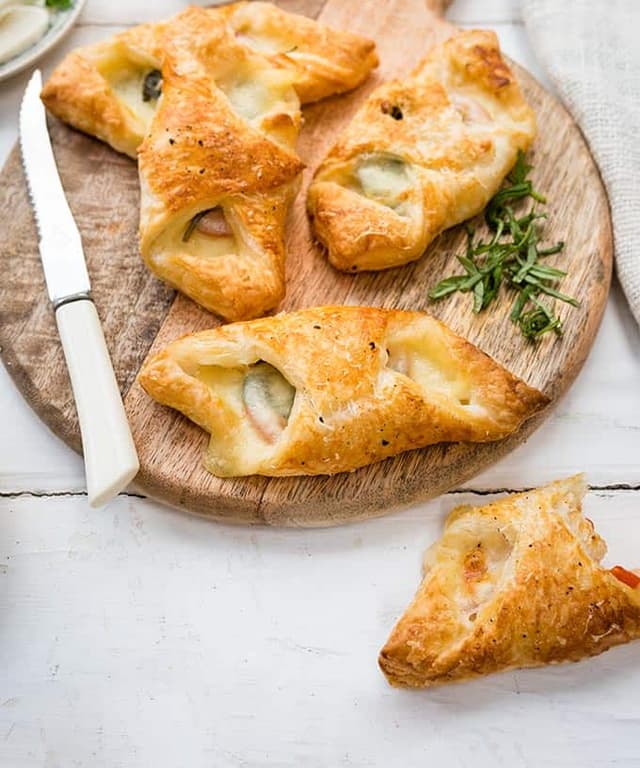 Vegetarian Caprese Puff Pastry Parcels Punchfork